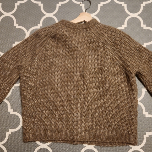 Sezane Emile Cardigan Dark Taupe XS - Picture 3 of 5